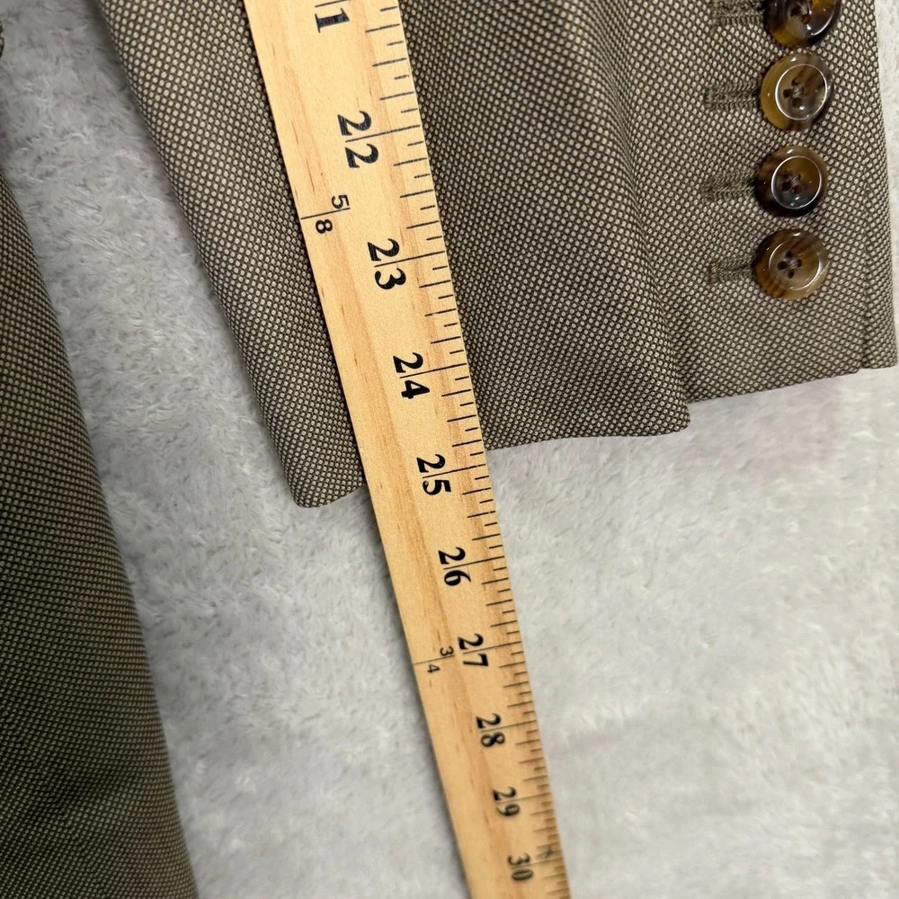 Tom James Bespoke Holland & Sherry Mens 44R Blazer Ventura Wool‎ Silk Sport Coat